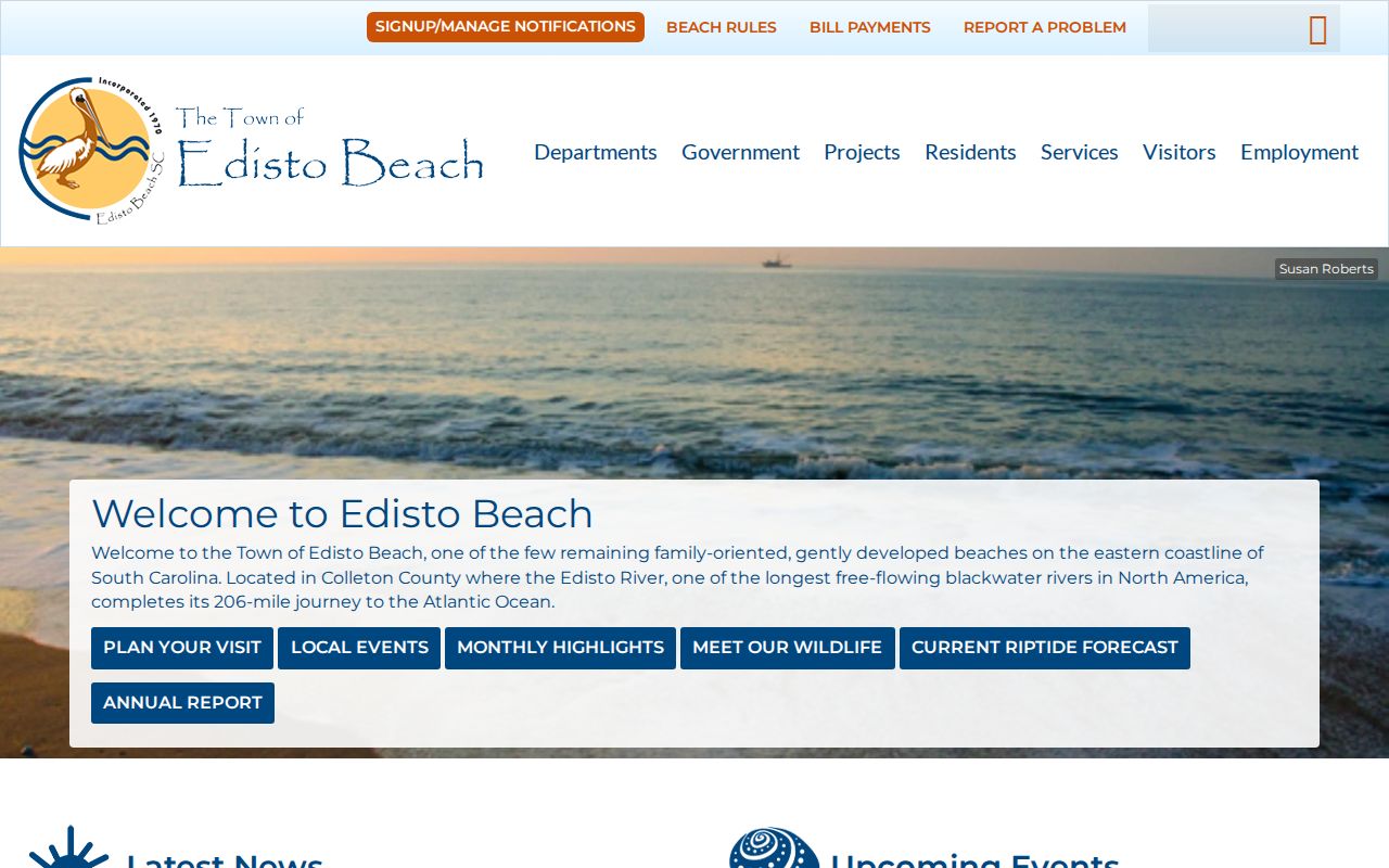 Edisto Beach town hall for local criminal and court records